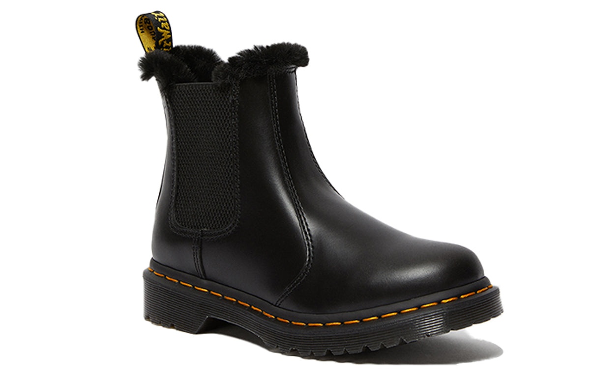 Dr.Martens 2976 Leonore Faux Fur Lined Chelsea Boots 'Dark Grey' 26332021 - 3