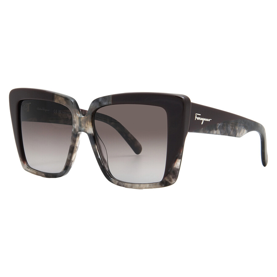 Ferragamo Grey Gradient Square Ladies Sunglasses SF1060S 021 55 - 2