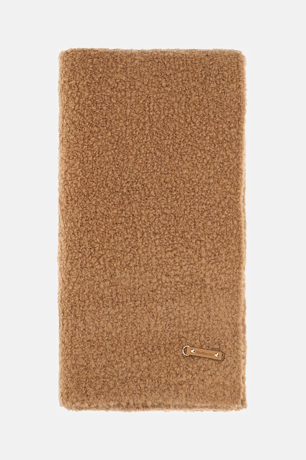 Scarf in camel and boucle silk - 2