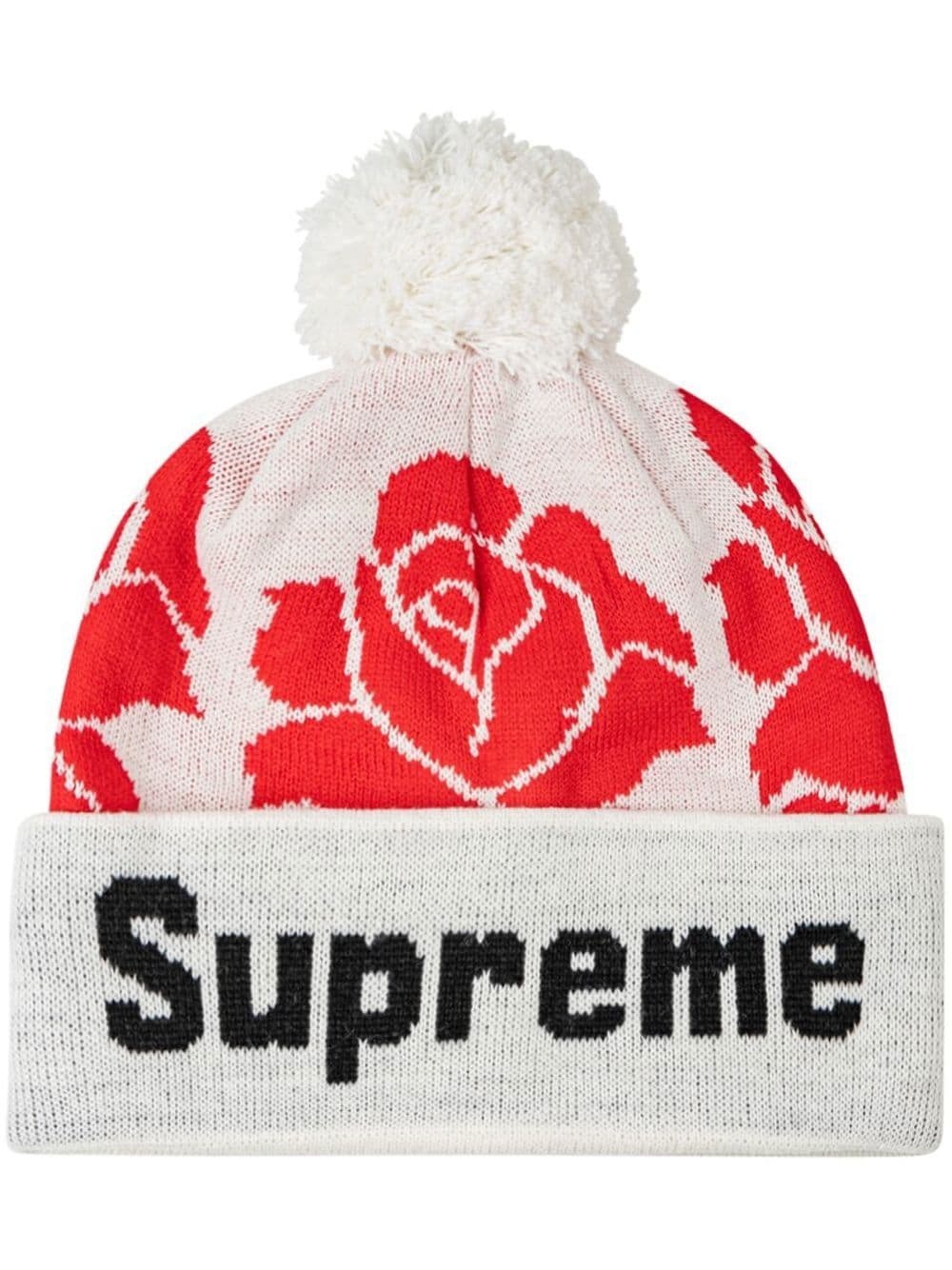 Rose knit beanie - 1