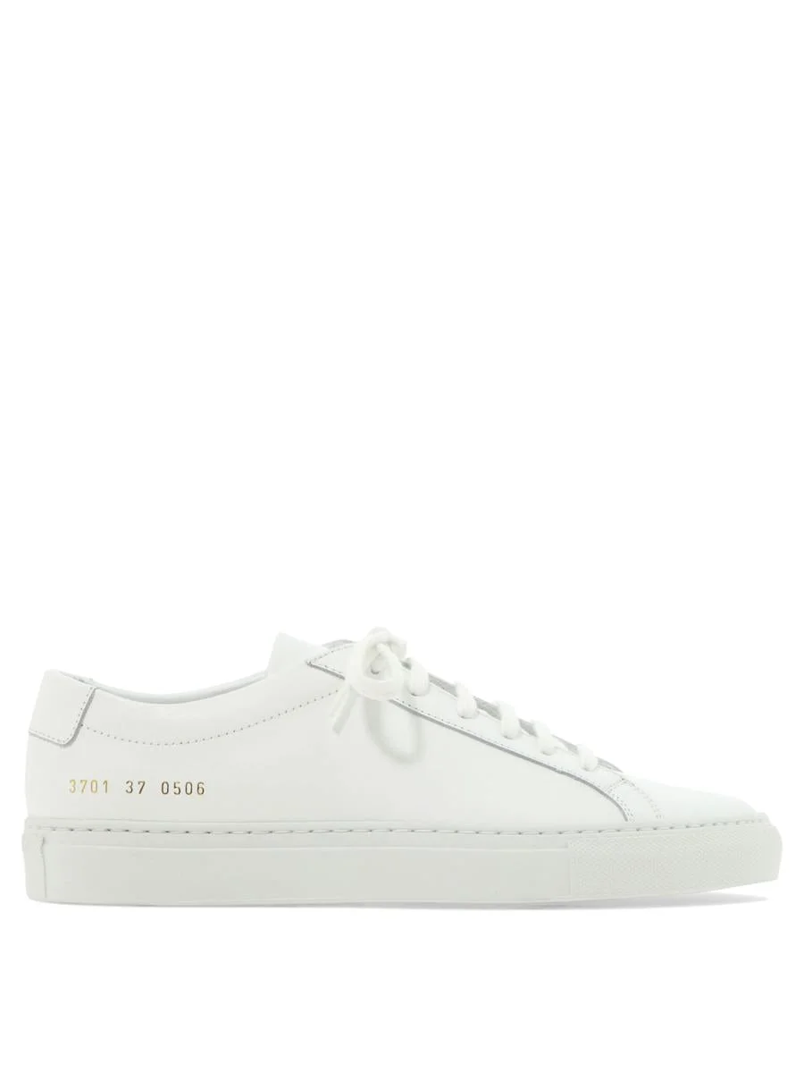 COMMON PROJECTS WHITE LEATHER ACHILLES SNEAKERS - 1