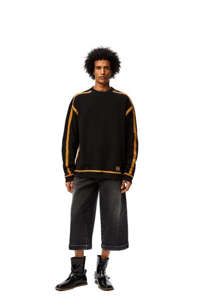 Loewe Anagram embroidered oversize sweatshirt in cotton outlook