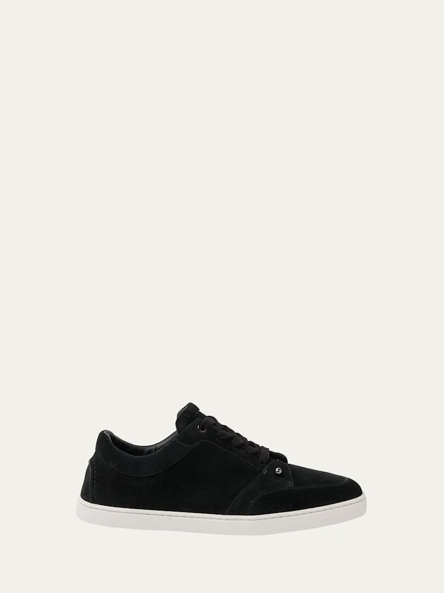 Men's Chambelisneak Collar-Pin Suede Low-Top Sneakers - 1