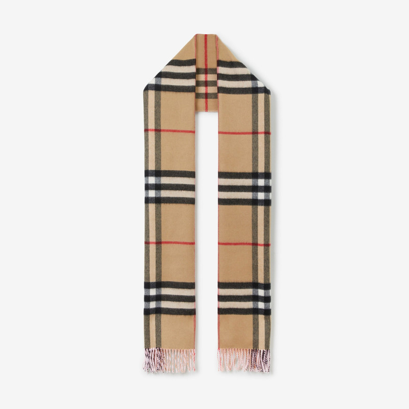 Reversible Check Cashmere Scarf 1
