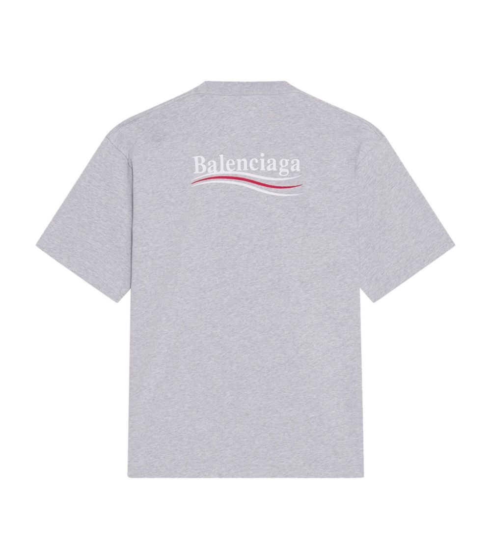 BALENCIAGA Political Campaign T-Shirt harrods REVERSIBLE