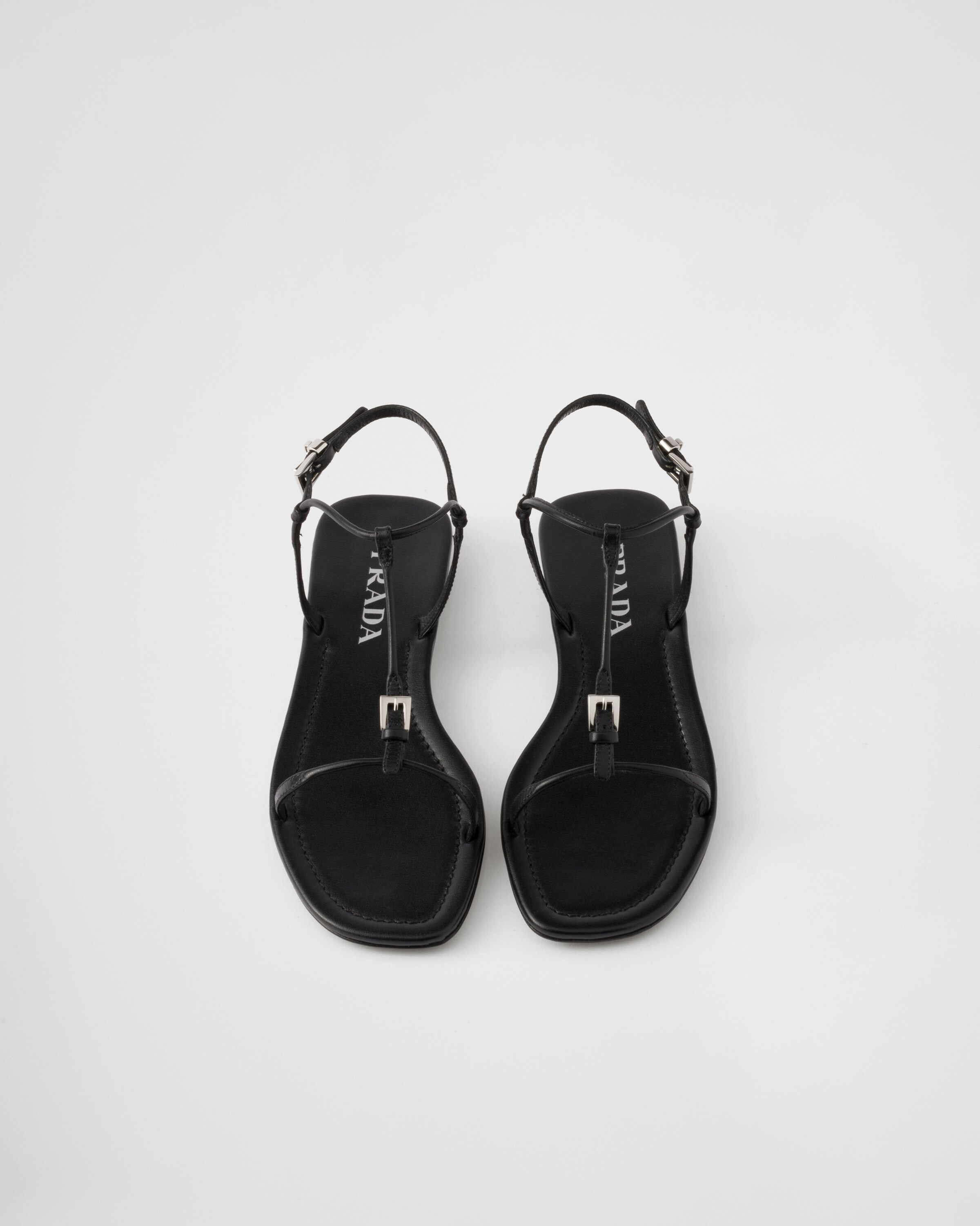 Flat leather sandals - 3