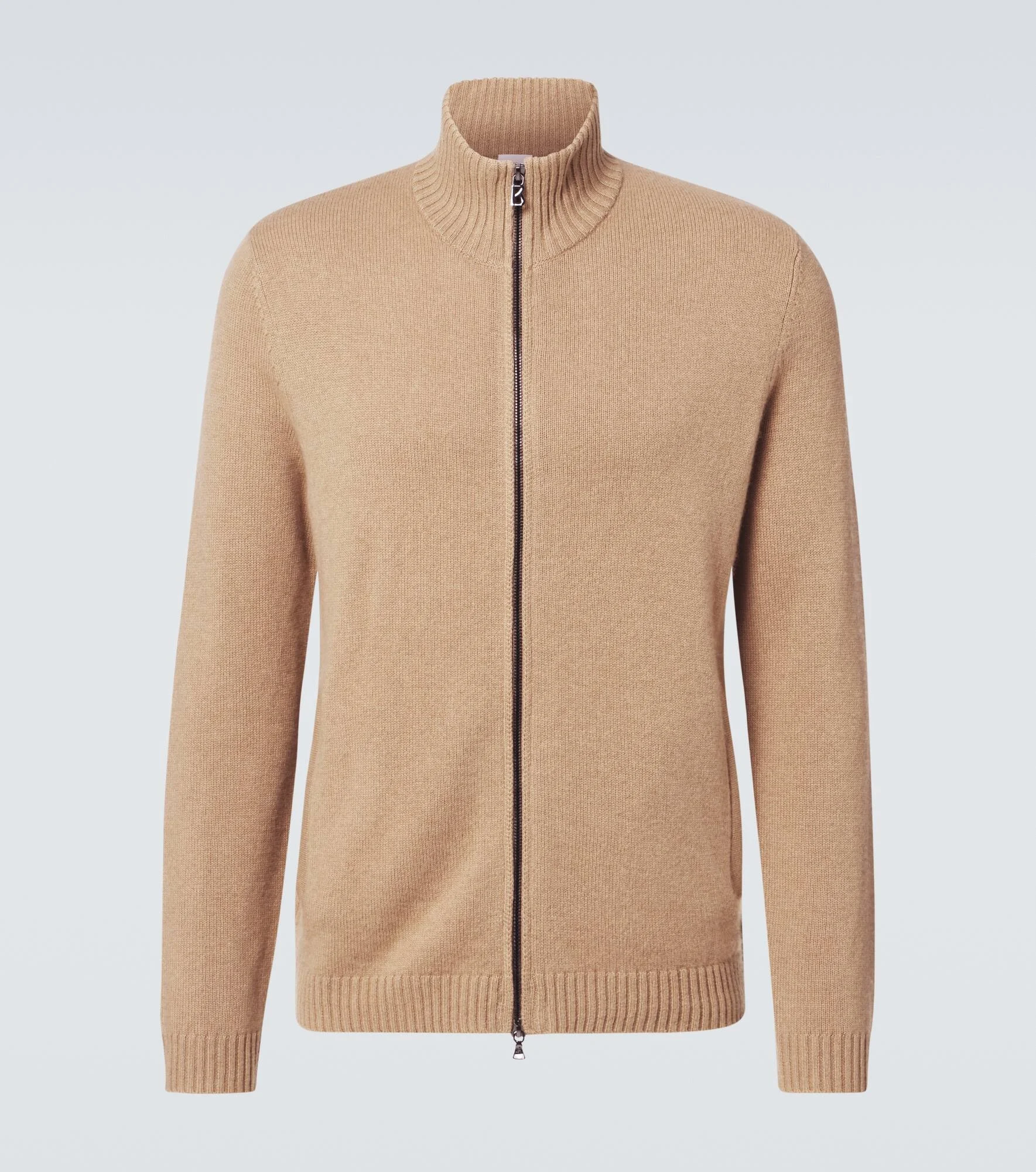Dexter wool and cashmere zip-up sweater - 1