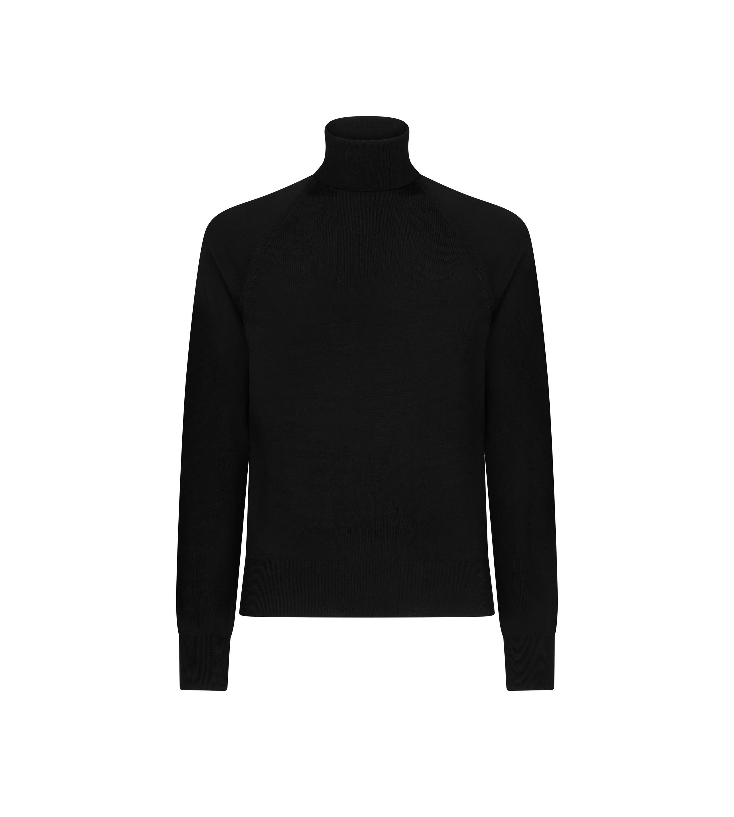 VISCOSE ROLL NECK SWEATER - 1