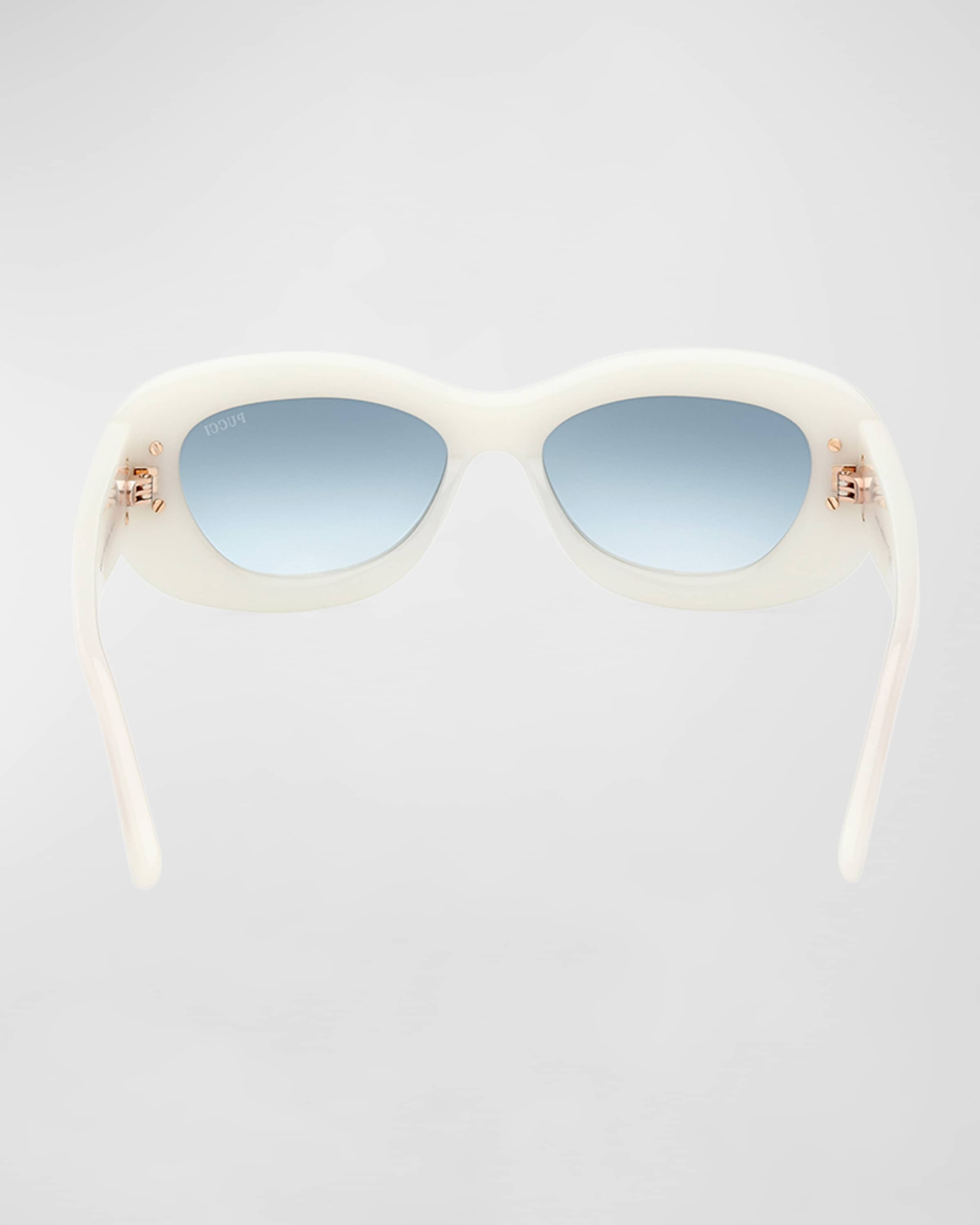 Filigree Acetate Round Sunglasses - 5