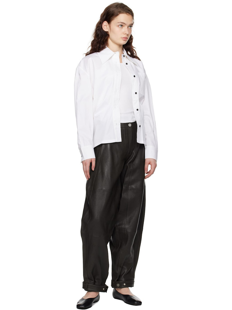 CO Brown Balloon Leather Pants outlook
