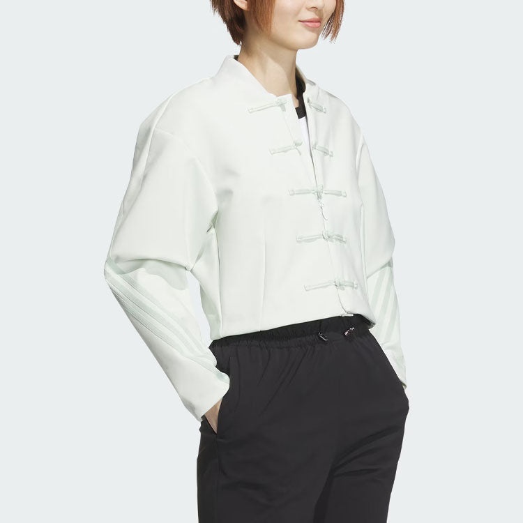 (WMNS) adidas x Samuel Gui Yang Jacket 'White' JF6665 - 4