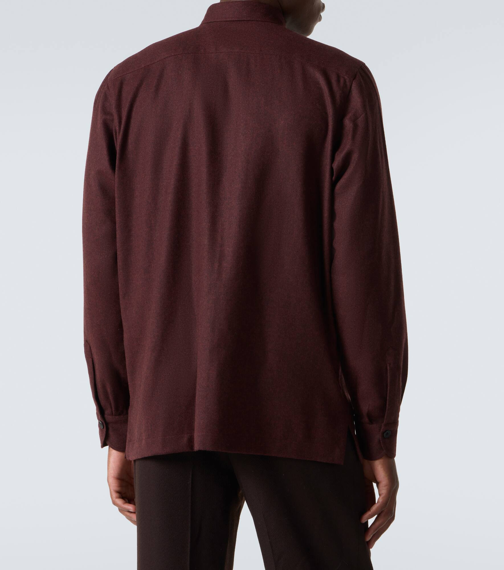 Virgin wool flannel field jacket - 4