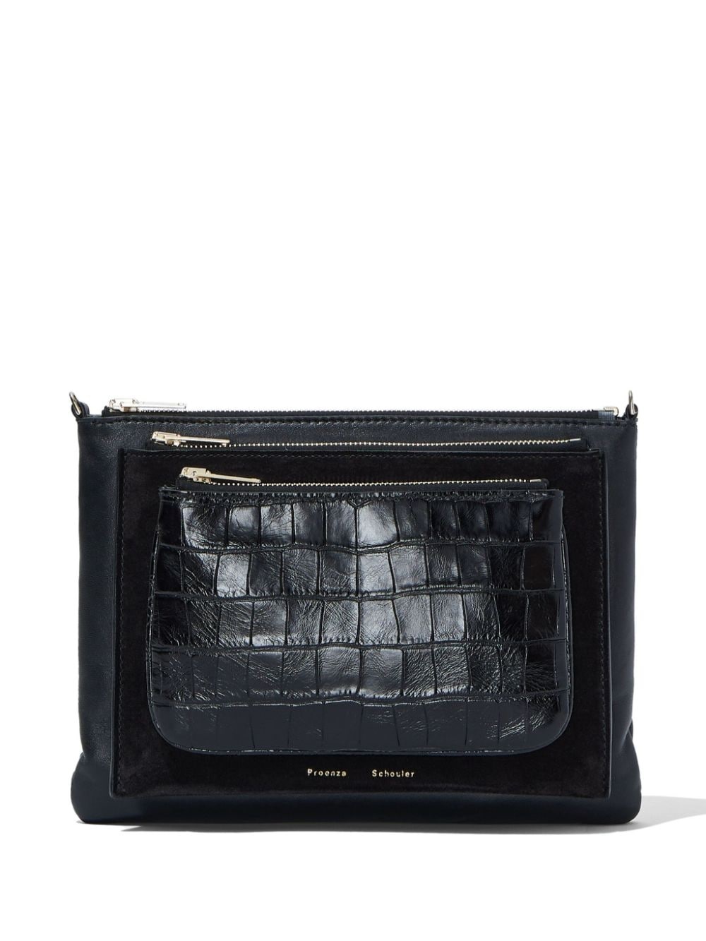 Triple Zip leather pouch - 6