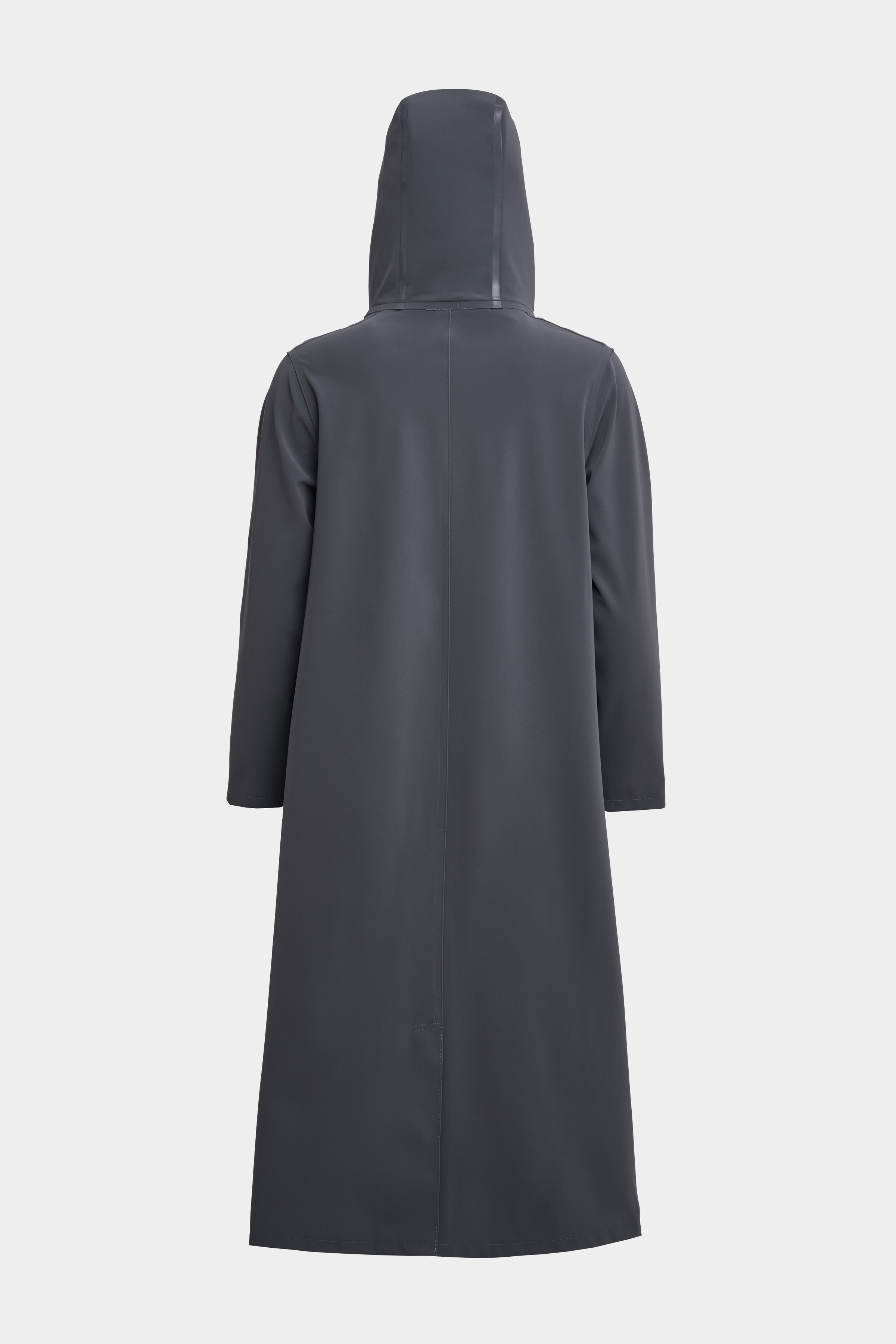 Mosebacke Long Matte Raincoat Charcoal - 6