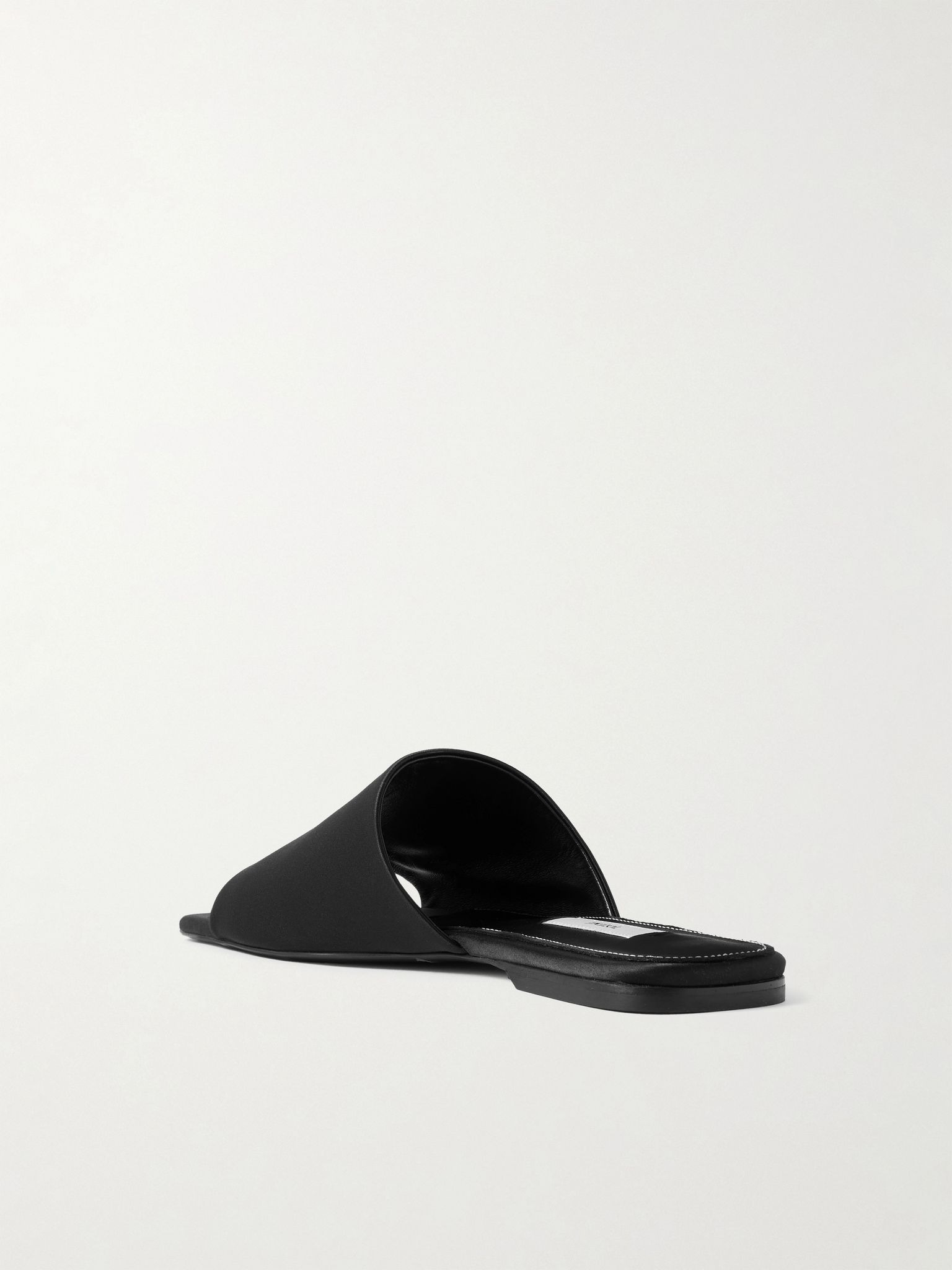 Satin-twill slides Black - 3