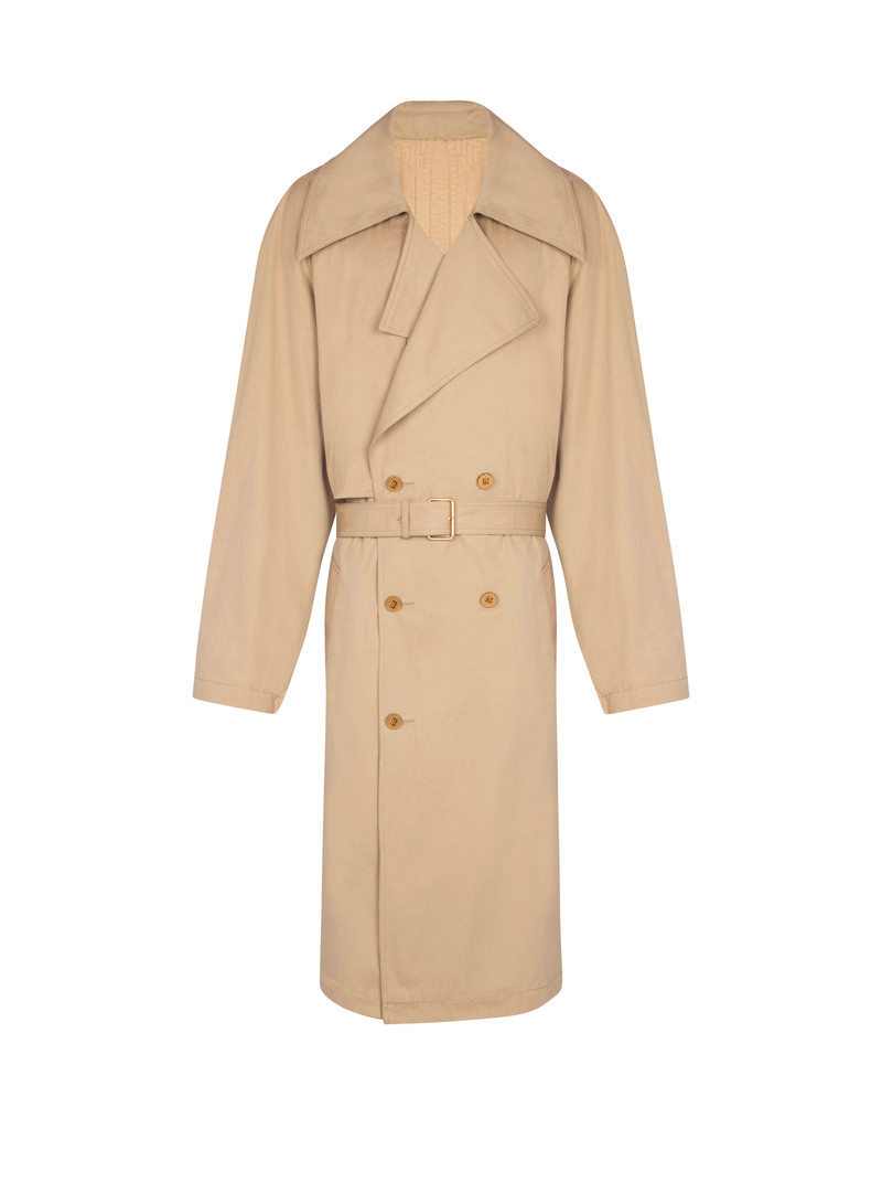 Cotton canvas trench coat 1