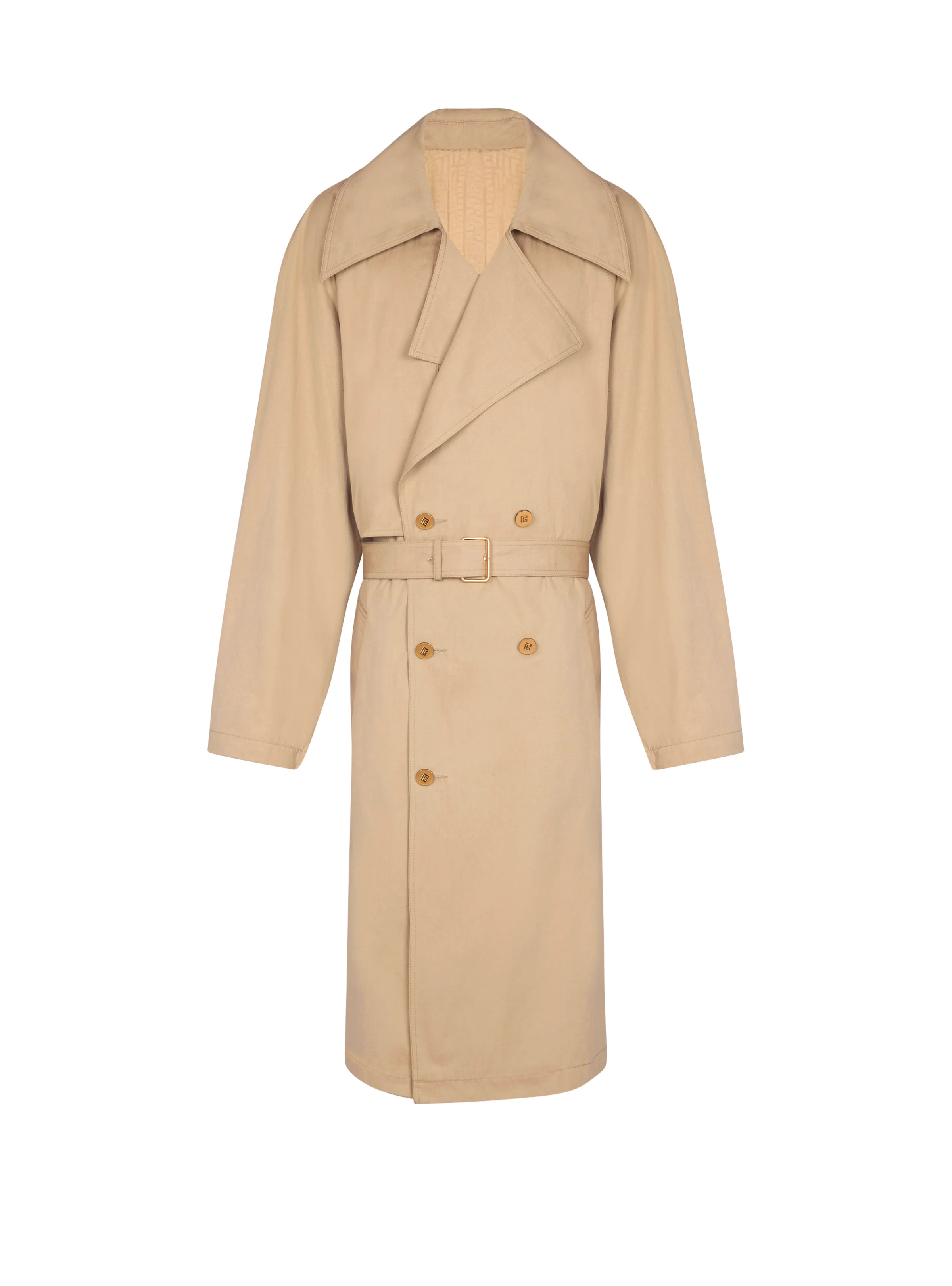 Cotton canvas trench coat - 1