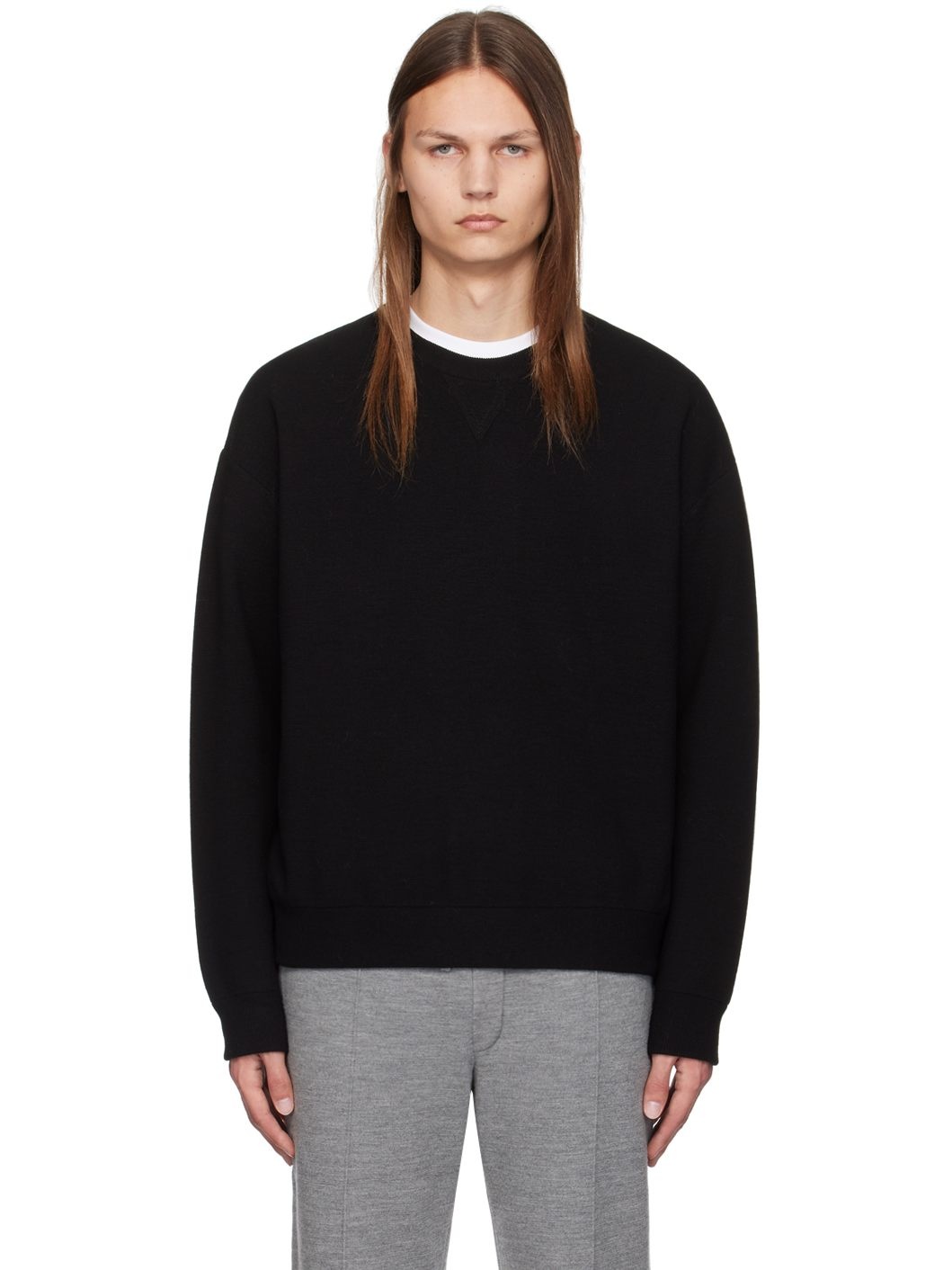 Black Crewneck Sweater - 1