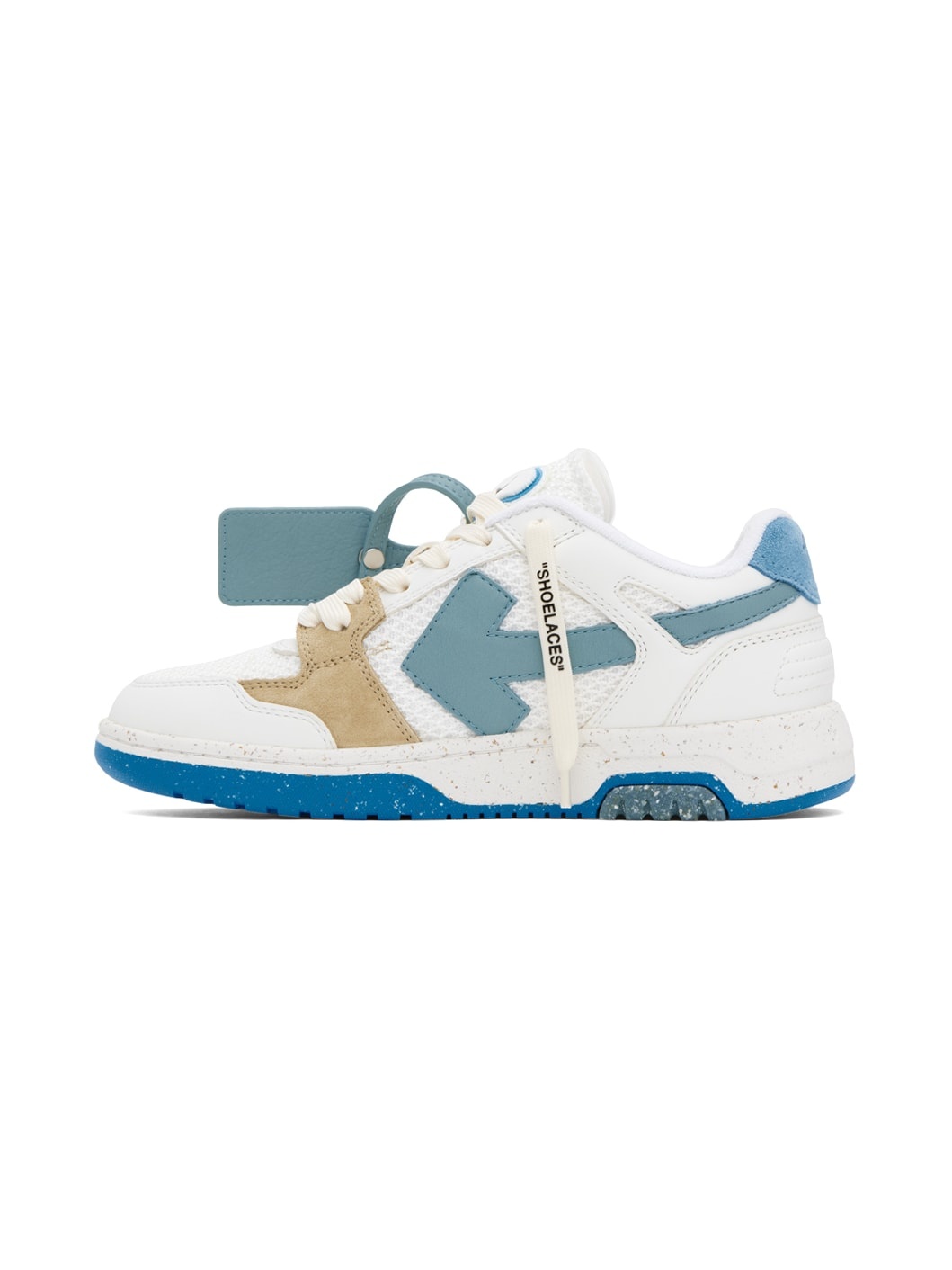 White & Blue Out Of Office Sneakers - 3