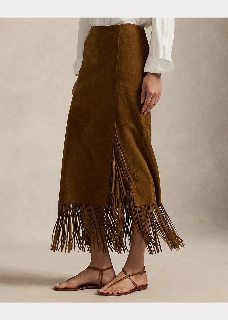 Fringe Suede Skirt 3