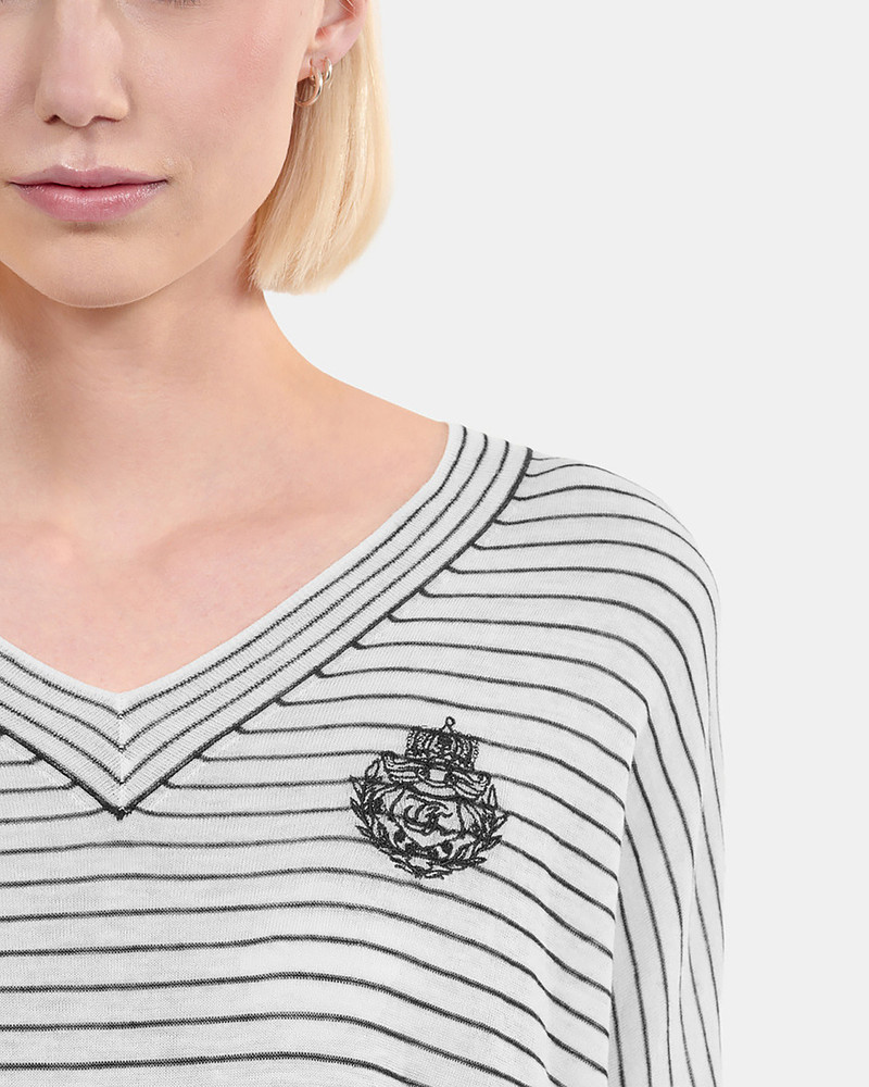 BLAZON WOOL AND CASHMERE STRIPED SWEATER 6