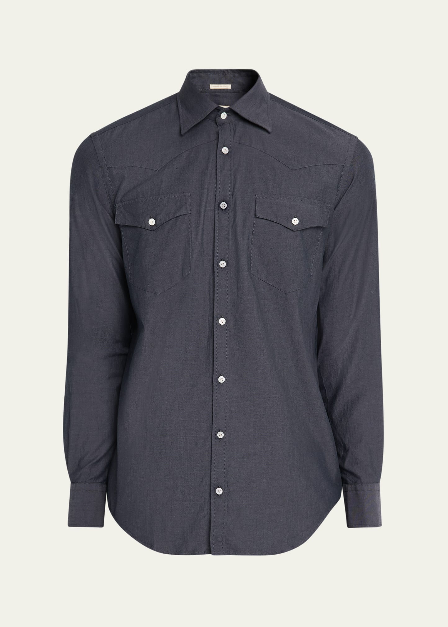 Men's Arizona Poplin Western Button-Down Shirt - 1