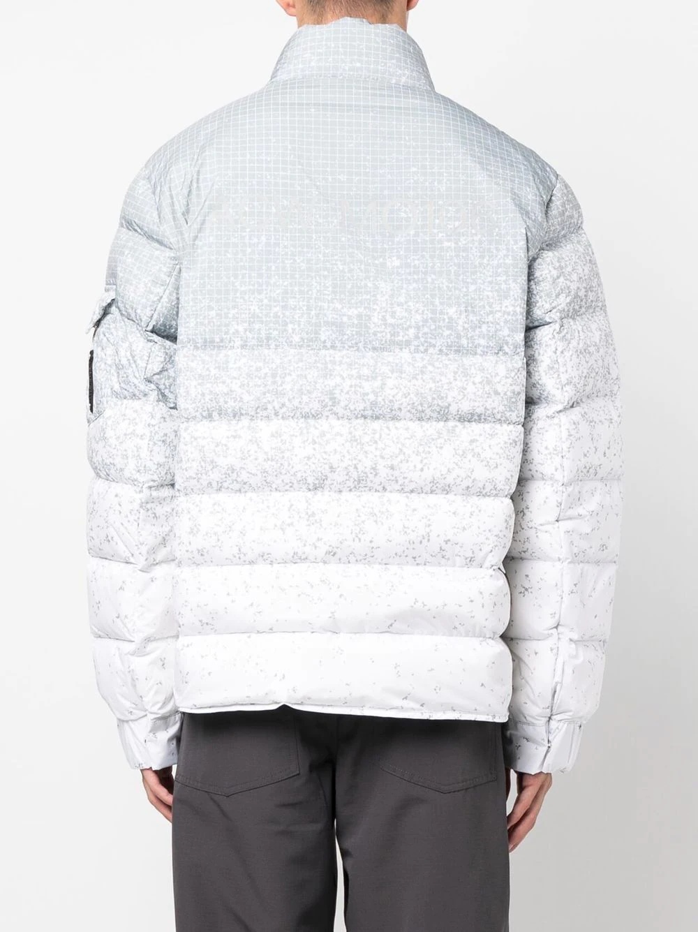logo padded jacket - 4