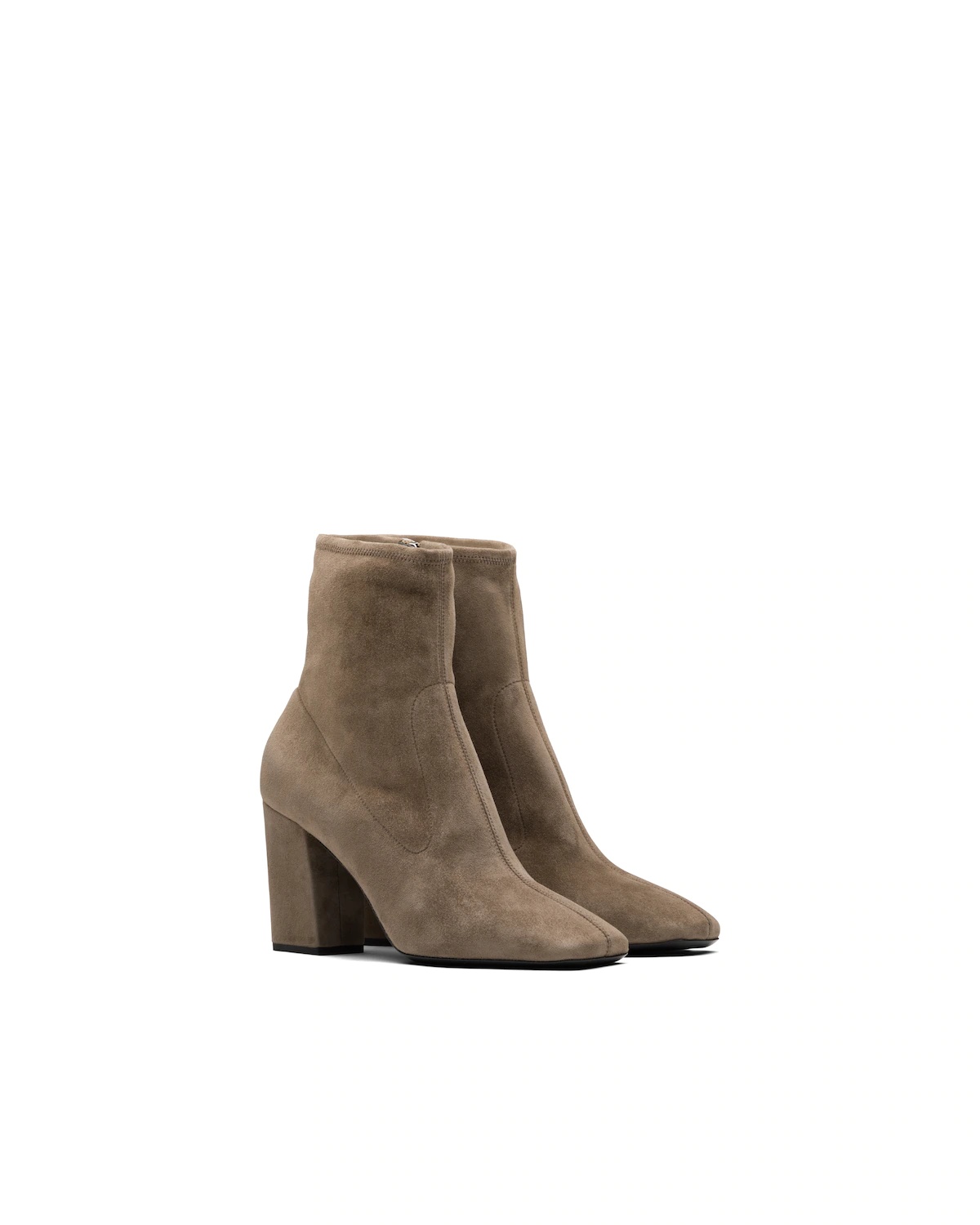 Stretch suede booties - 1