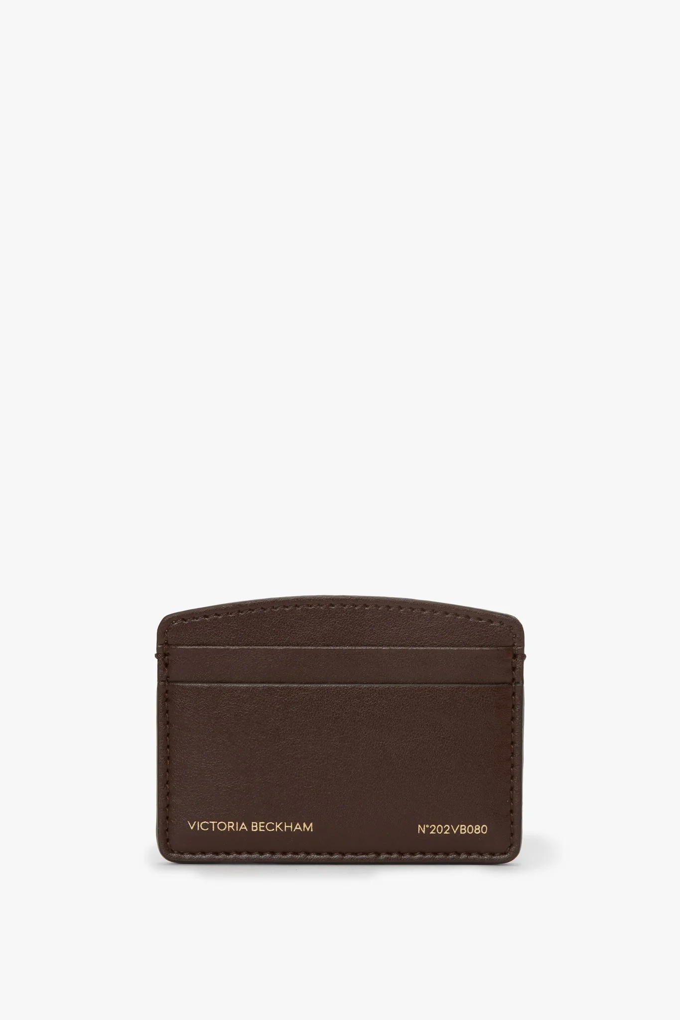 Victoria Card Holder In Dark Brown Smooth Leather - 1
