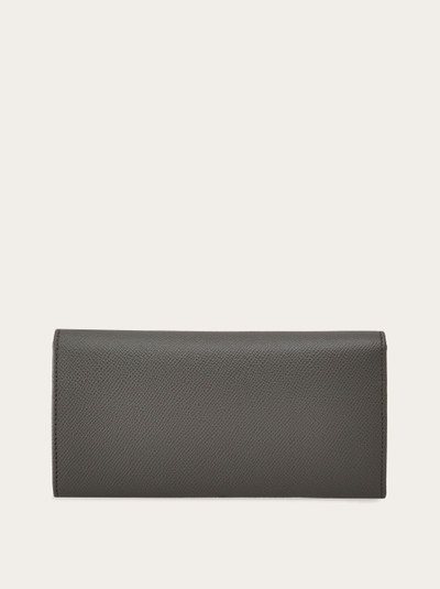 FERRAGAMO Gancini continental wallet outlook