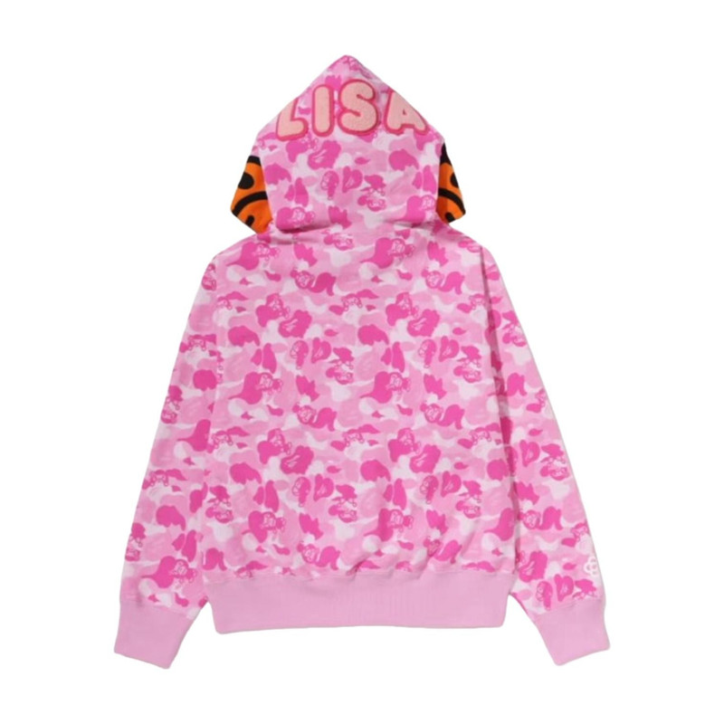 (WMNS) A Bathing Ape Baby Lisa Abc Camo Full Zip Hoodie 'Pink' 2M20-215-301-PNK 4