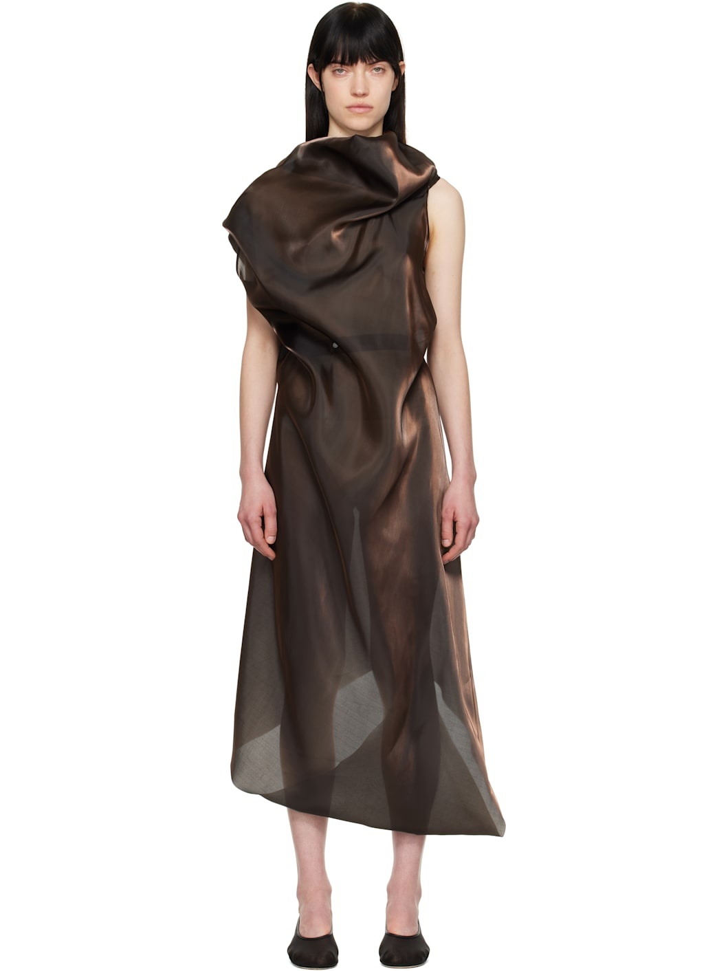 Brown Eau Maxi Dress - 1