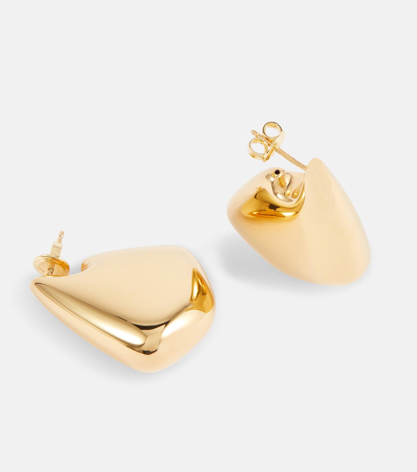 Fin Small 18kt gold-plated sterling silver earrings - 4