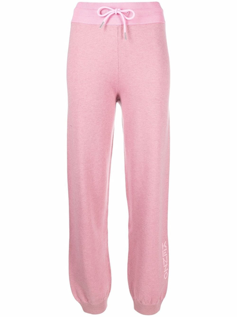 logo-print track pants 1