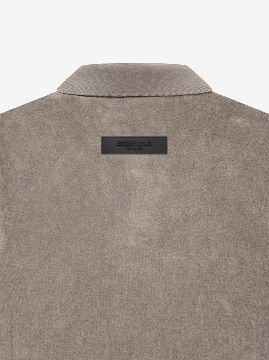 Womens Velour Sleeveless Polo - 4