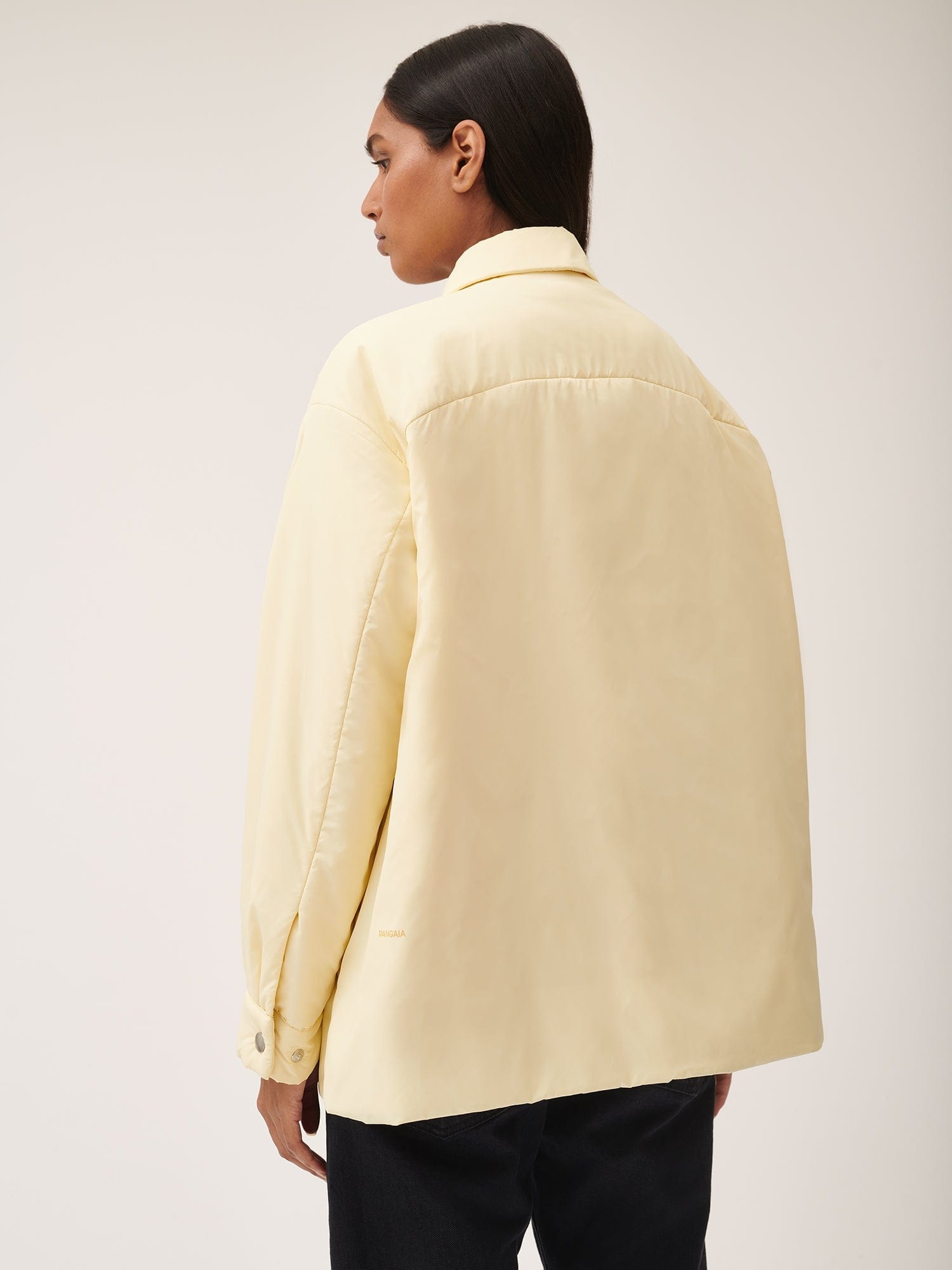Womens Flower-Warmth Padded Overshirt - Rind Yellow - 3
