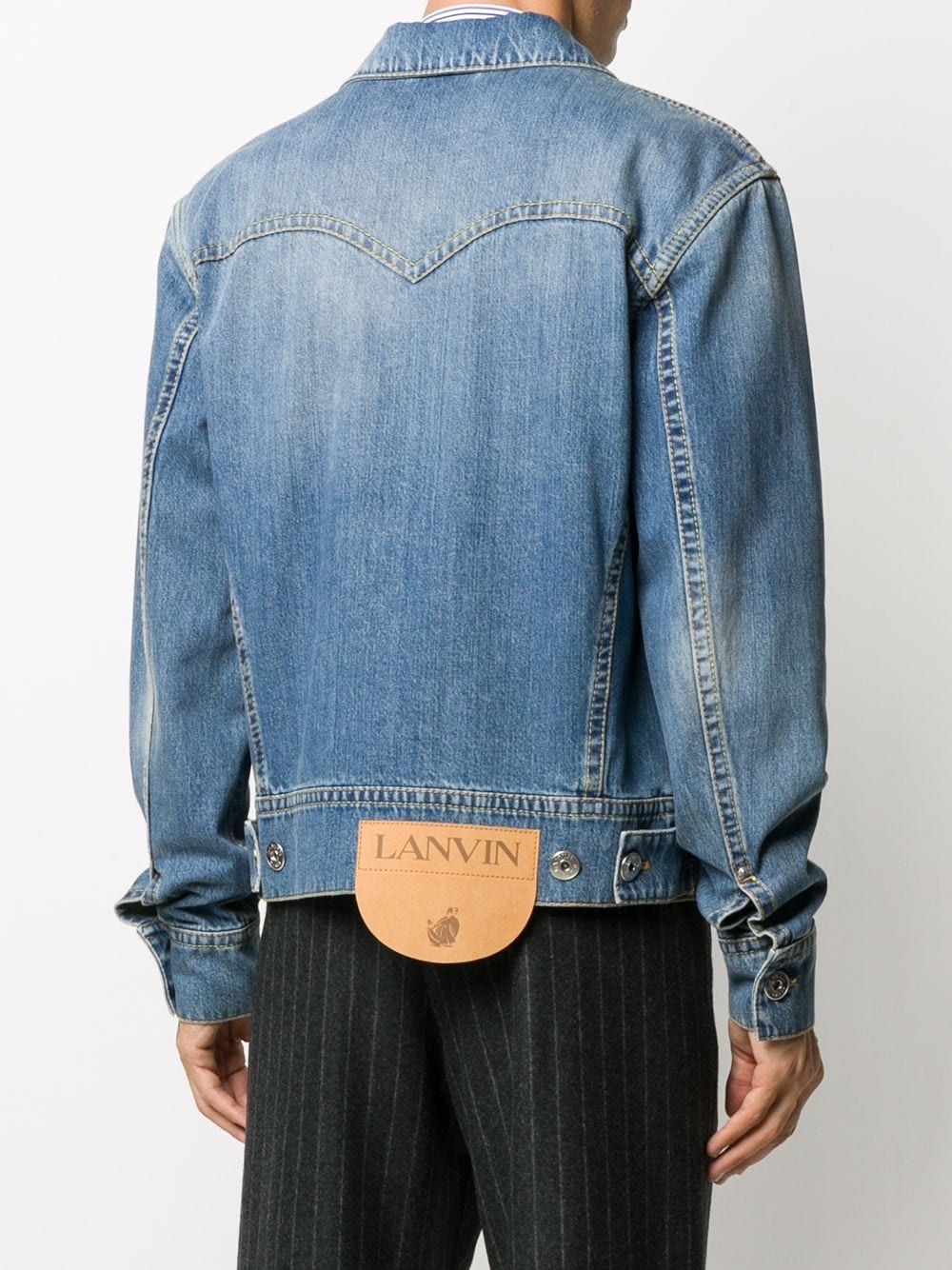 drop-shoulder denim jacket - 4