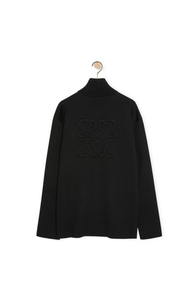 Loewe Anagram zip-up cardigan in wool outlook