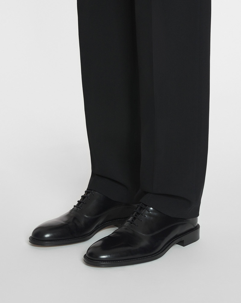 LANVIN SIGNATURE LEATHER OXFORD SHOES 3