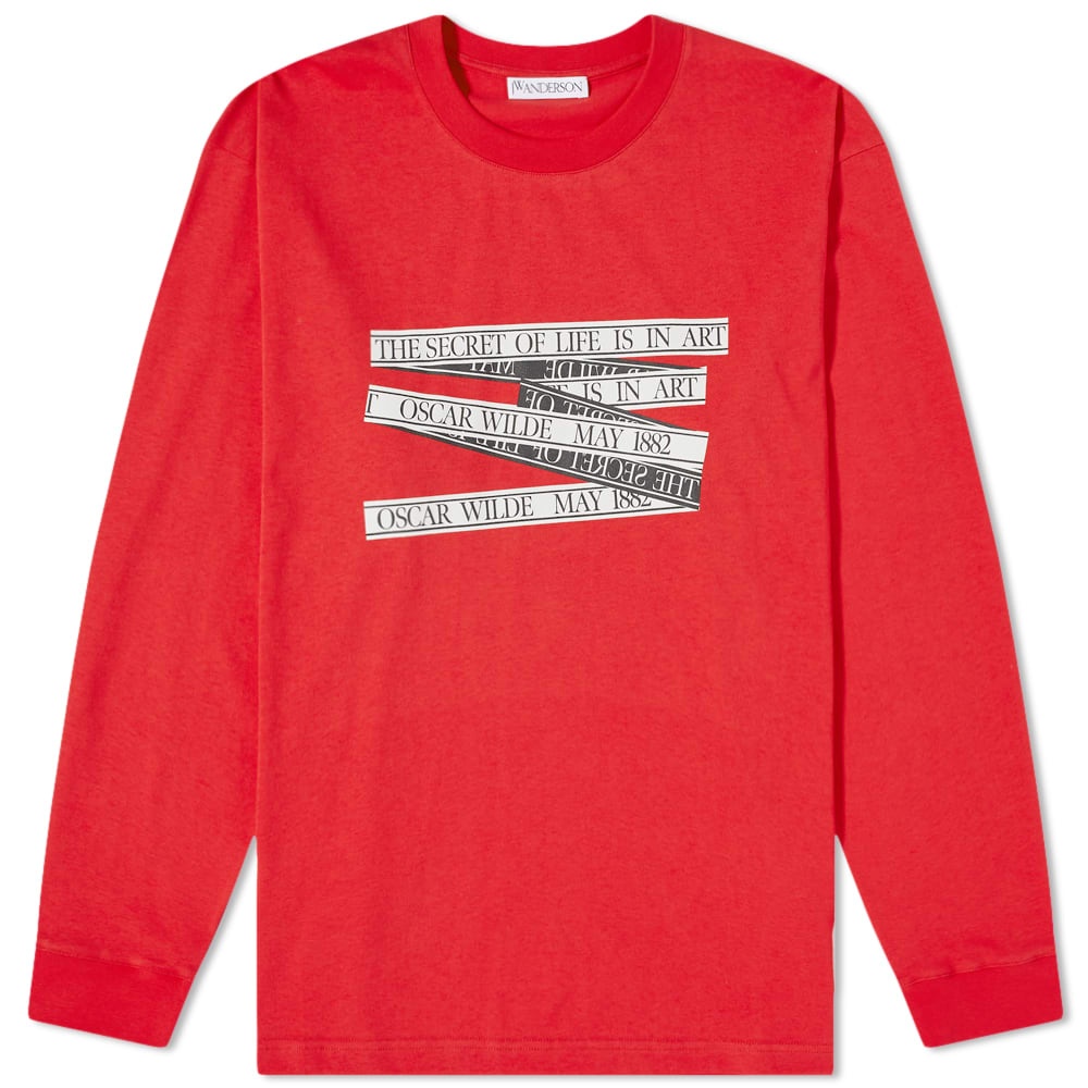 J.W. Anderson Oscar Wilde Long Sleeve Quote Tee - 1