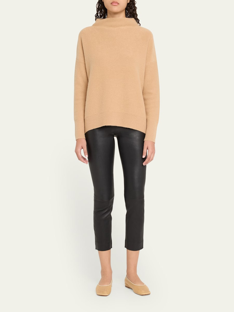 Vince Cropped Leather Leggings outlook
