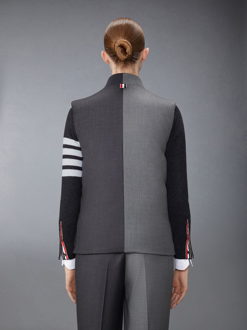 Thom Browne Twill Down Classic Vest outlook
