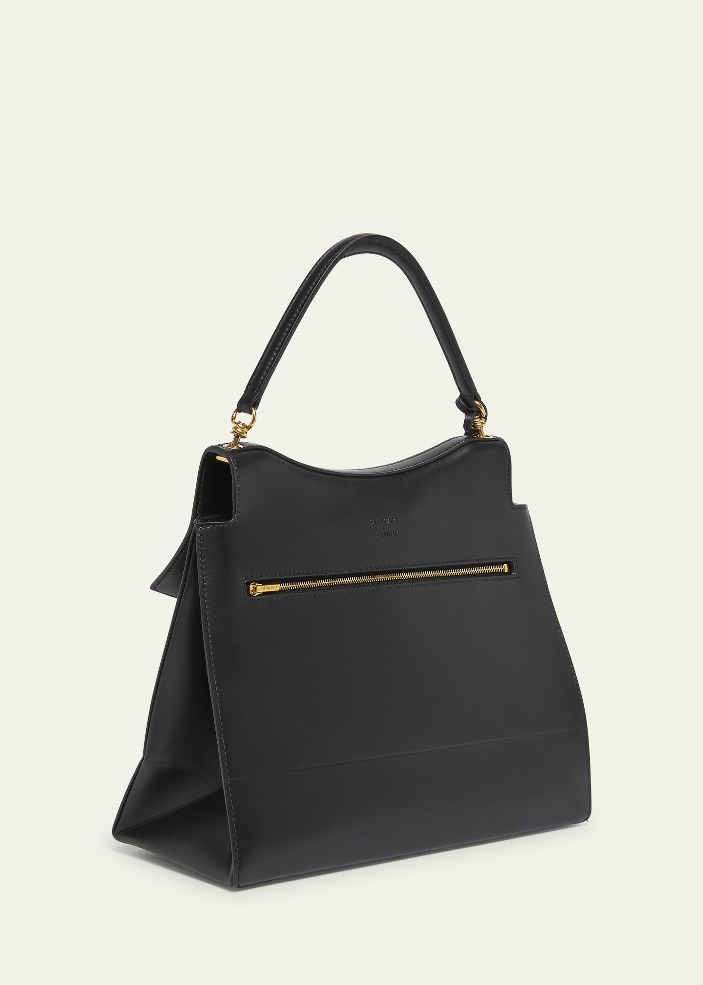 Nano Flap Leather Top-Handle Bag - 3