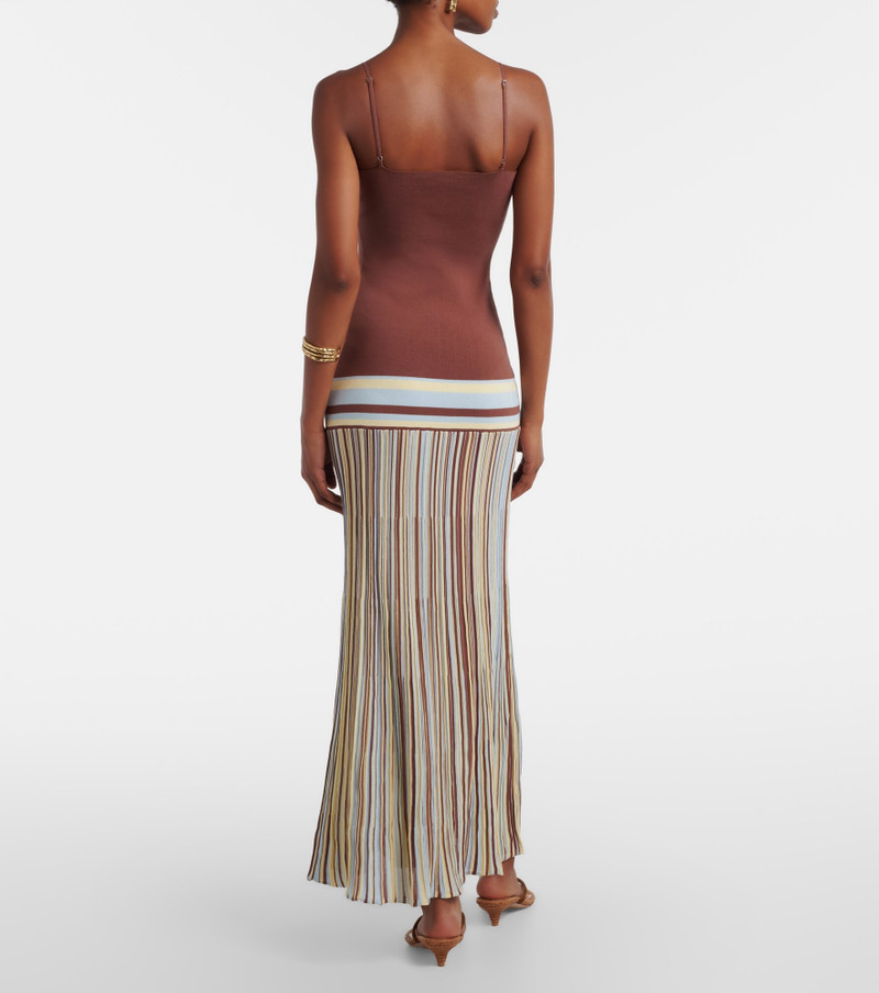 Citara striped cotton-blend maxi dress 3