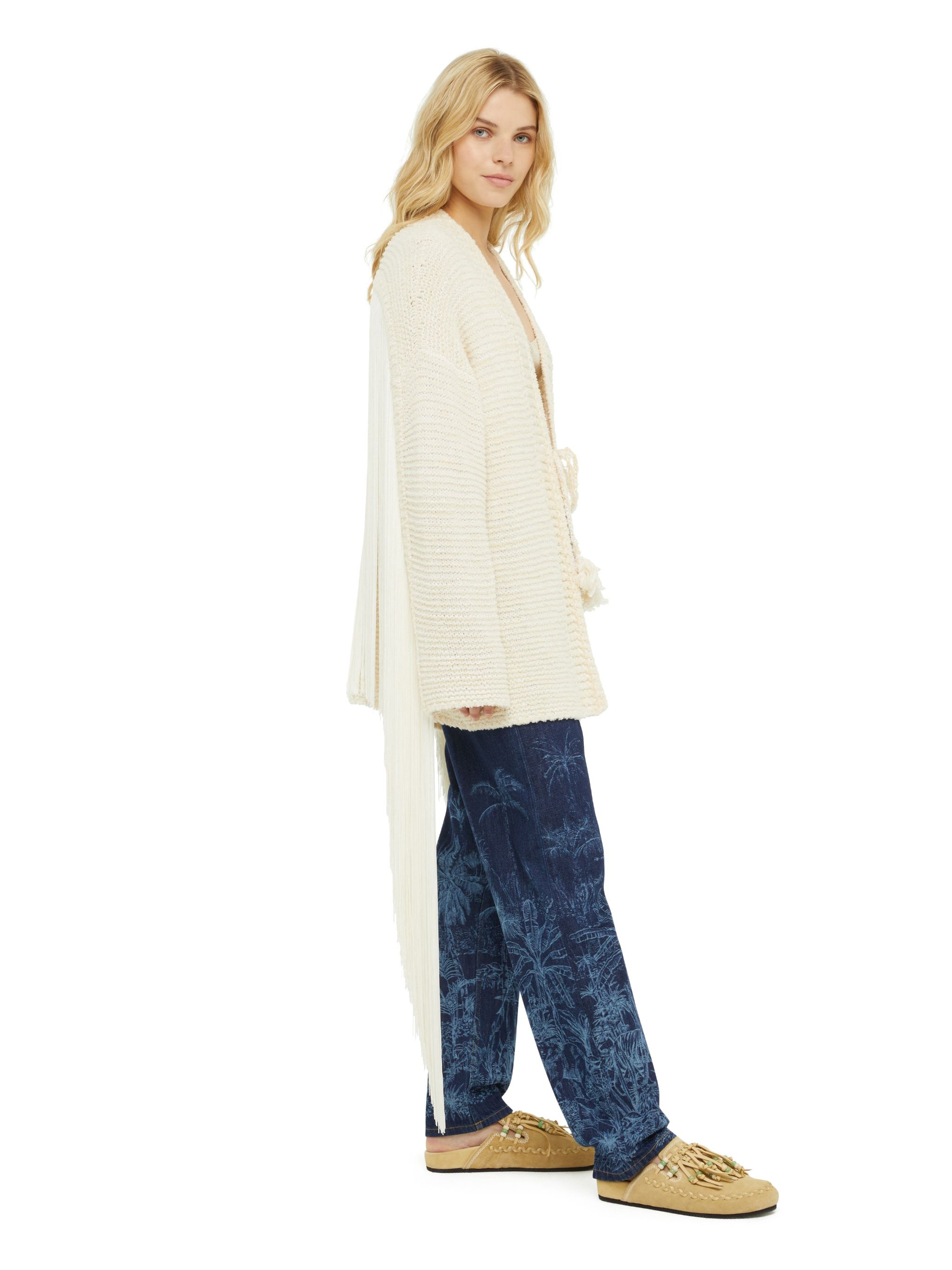 Bright Hues Fringed Cardigan - 5