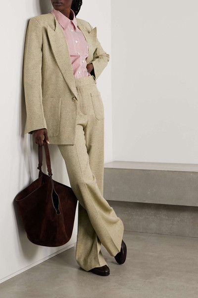Victoria Beckham Wool-blend twill blazer outlook