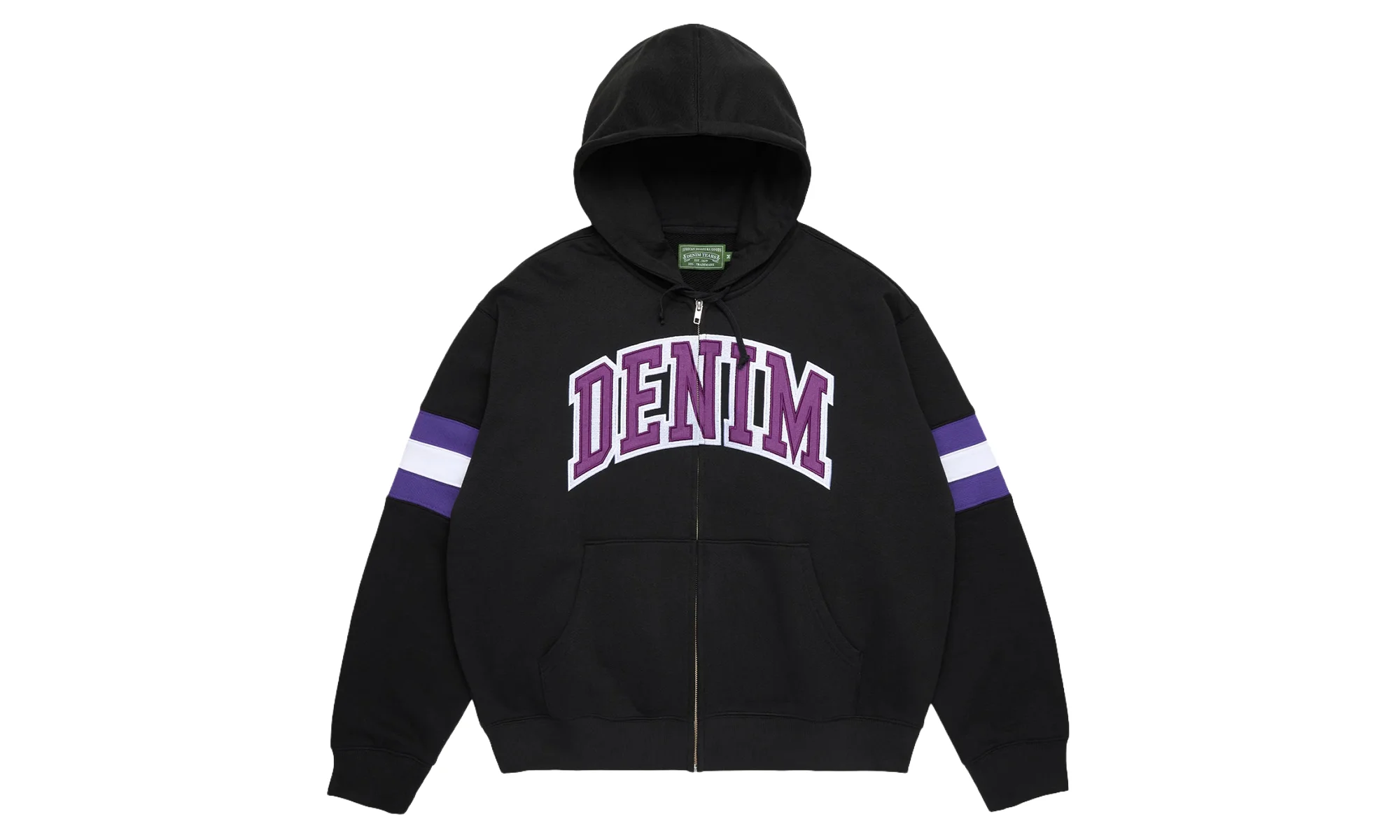 DT Stripe Zip Hoodie "Black" DT876 - 1