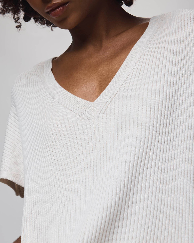 Splendid Georgie Cashblend Short Sleeve Sweater outlook