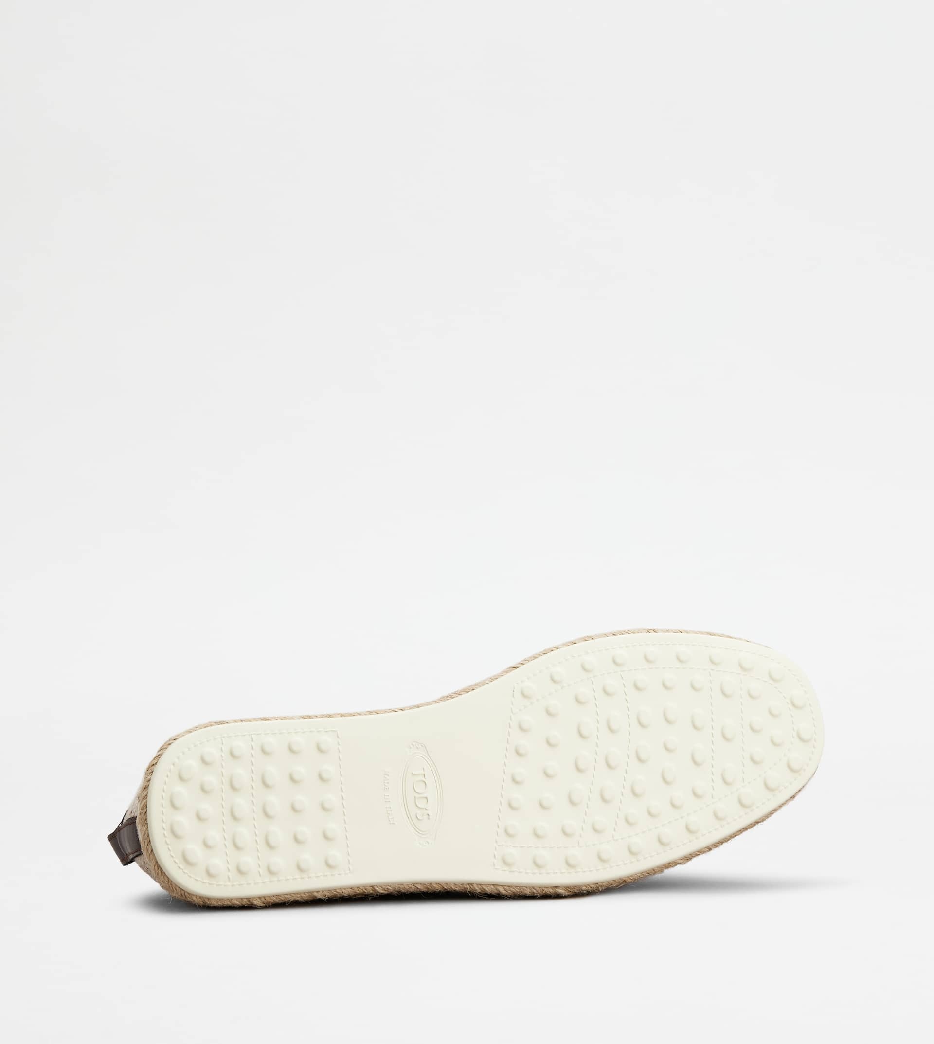 KATE SLIP-ONS IN CANVAS AND LEATHER - BROWN - 5