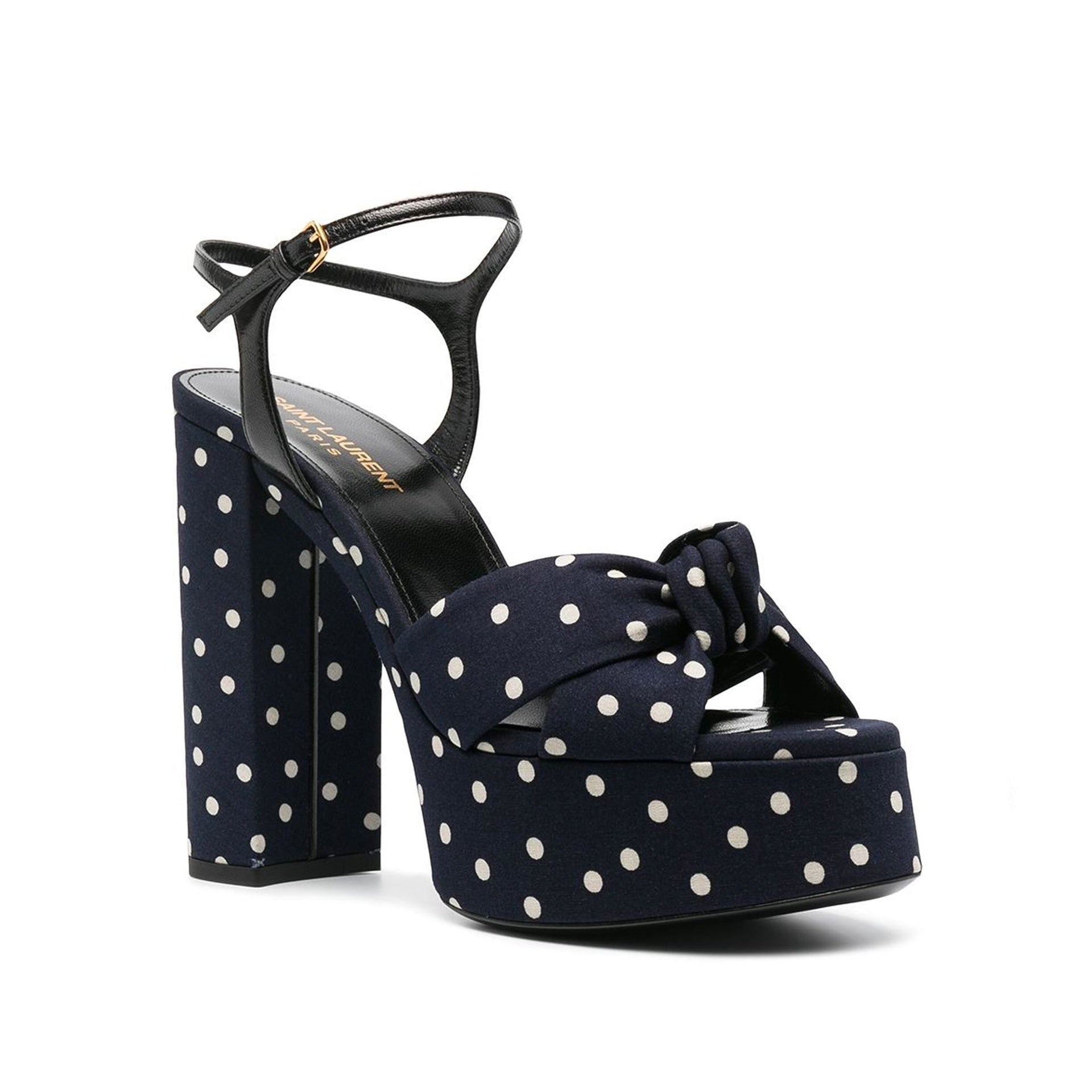 Saint Laurent Bianca Polka-Dot Sandals Women - 2